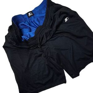 VTG Starter 90s Basketball Reversible Shorts Mens 2XL Net Shiny Pockets Draw EUC